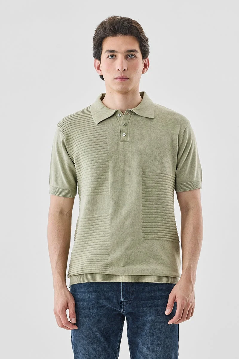 سنيتش تيشيرت بولو قطن % بقصة عادية